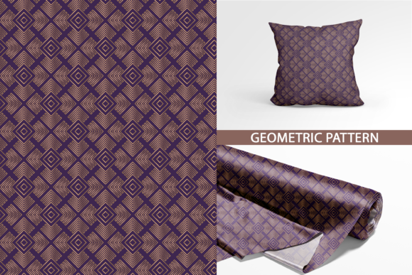 Abstract Geometric Pattern with Stripes Graphics for Handmade Projects