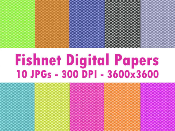 Colorful Fishnet Digital Papres Review