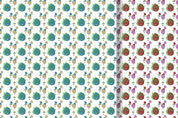Easter Eggs Seamless Pattern Design for Local Branding