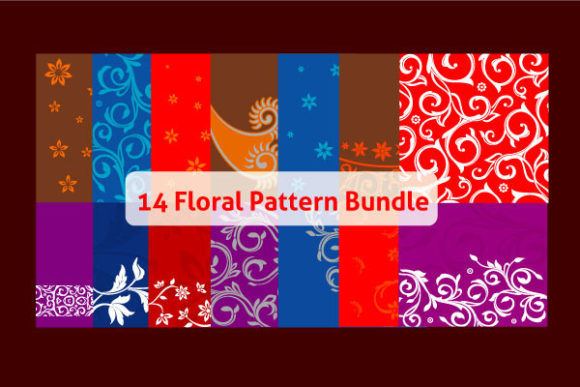 Floral Pattern Vector Bundle for Crafting and Design