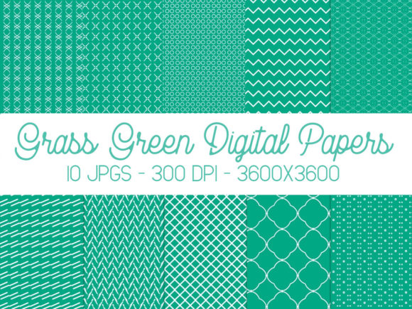 Grass Green Digital Papers Review