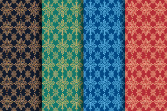 Leaf Symmetric Pattern Set for Modern Web and Editorial Design