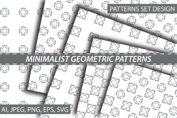 Minimalist Square and Circle Pattern for Graphics and Patterns