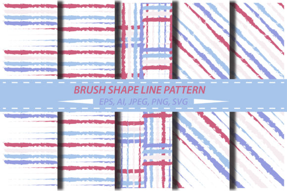 Seamless Brush Line Pattern for Cricut and Handmade Projects