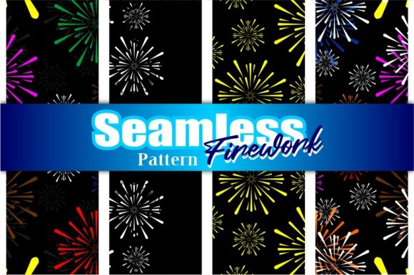 Seamless Firework Pattern for Blog and Web Design