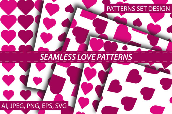 Seamless Love Pattern for Branding and Marketing Graphics