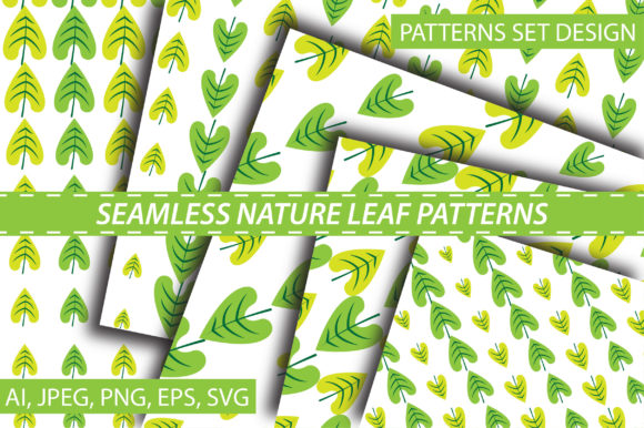 Seamless Natural Leaf Pattern for Cricut and Handmade Projects