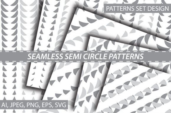 Seamless Semi Circle Pattern for Web and Editorial Design