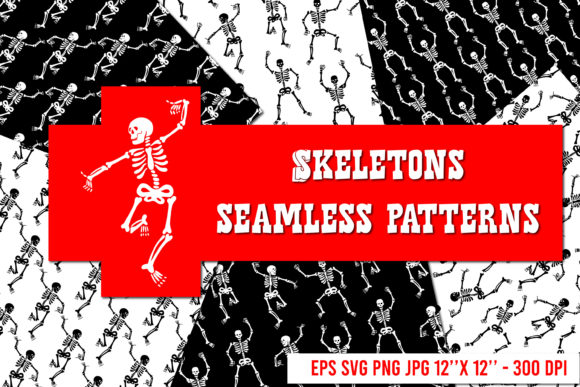 Skeleton Pattern for Embroidery Projects