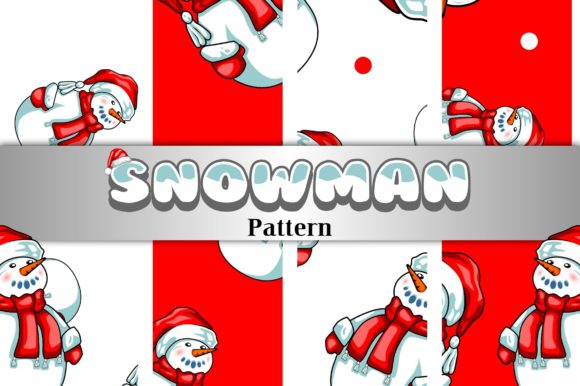 Snowman Christmas Graphics for Festive Patterns