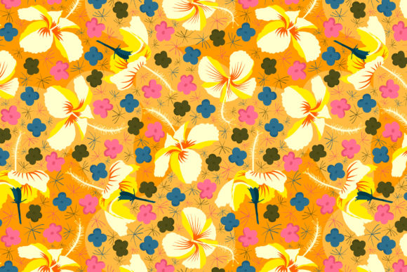 Tropical Botanic Shoeblackplant Pattern for Graphic Design