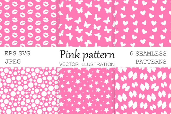Valentine Day Pattern for Blog Graphics and Website Design