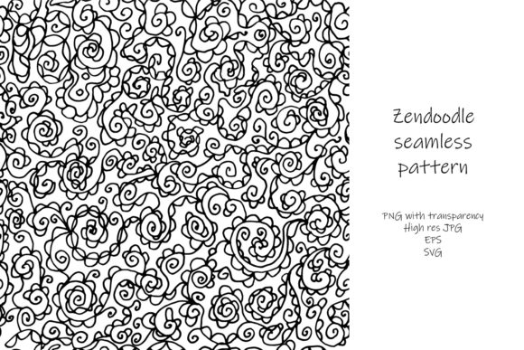 Zendoodle Seamless Pattern for Modern Branding and Marketing